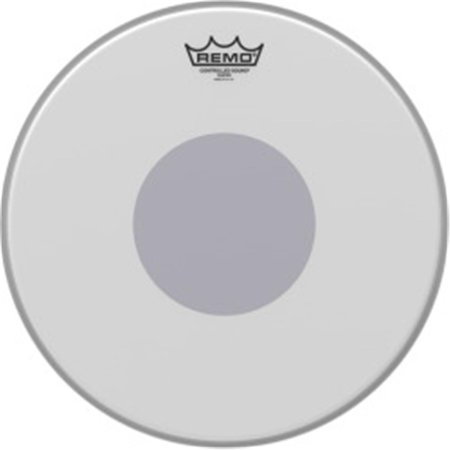REMO Remo CS011410-U 14 in. Controlled Sound Coated Snare Batter Drumhead with Black Dot CS011410-U